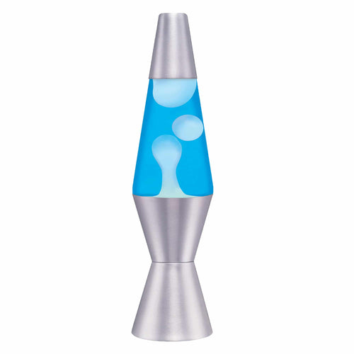 11.5" LAVA LAMP - WHITE/BLUE/SILVER - C14C