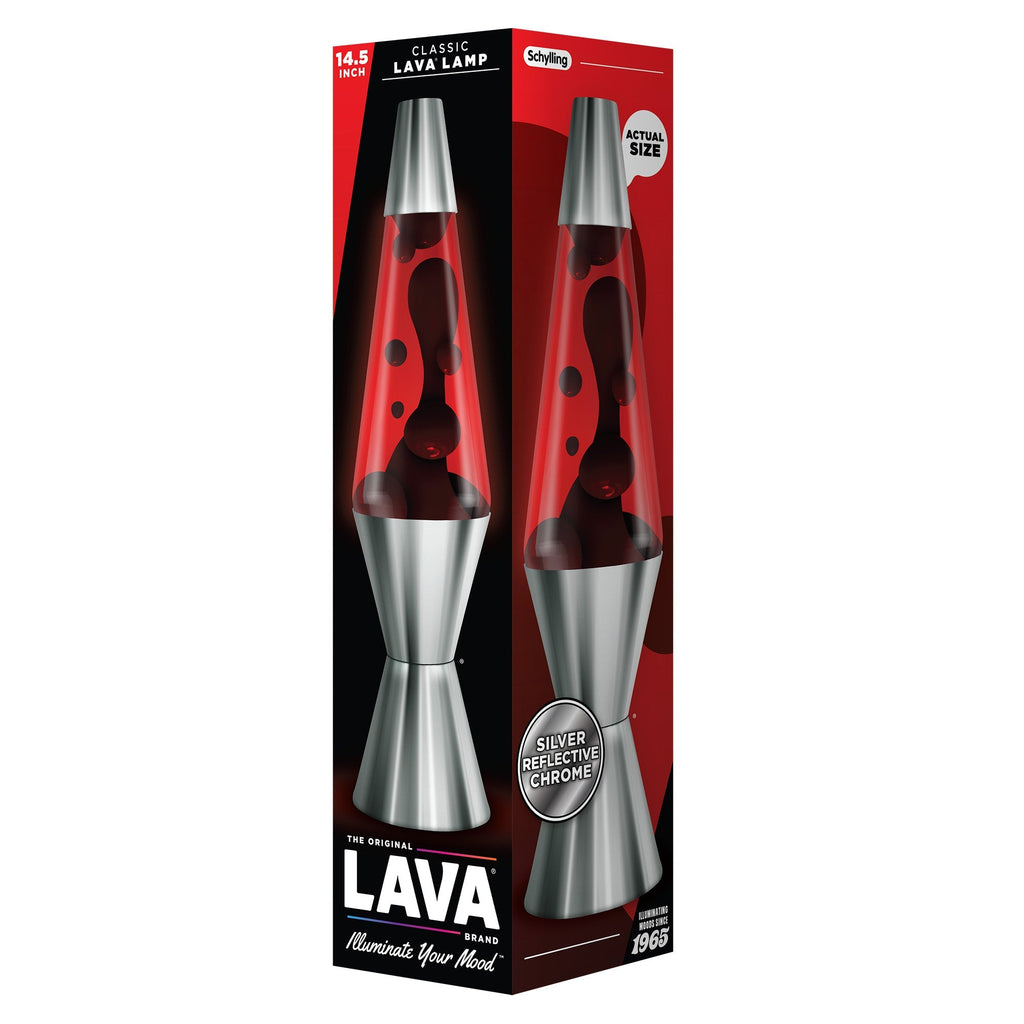 14.5" LAVA LAMP CHROME PLATED CRIMSON - NR78