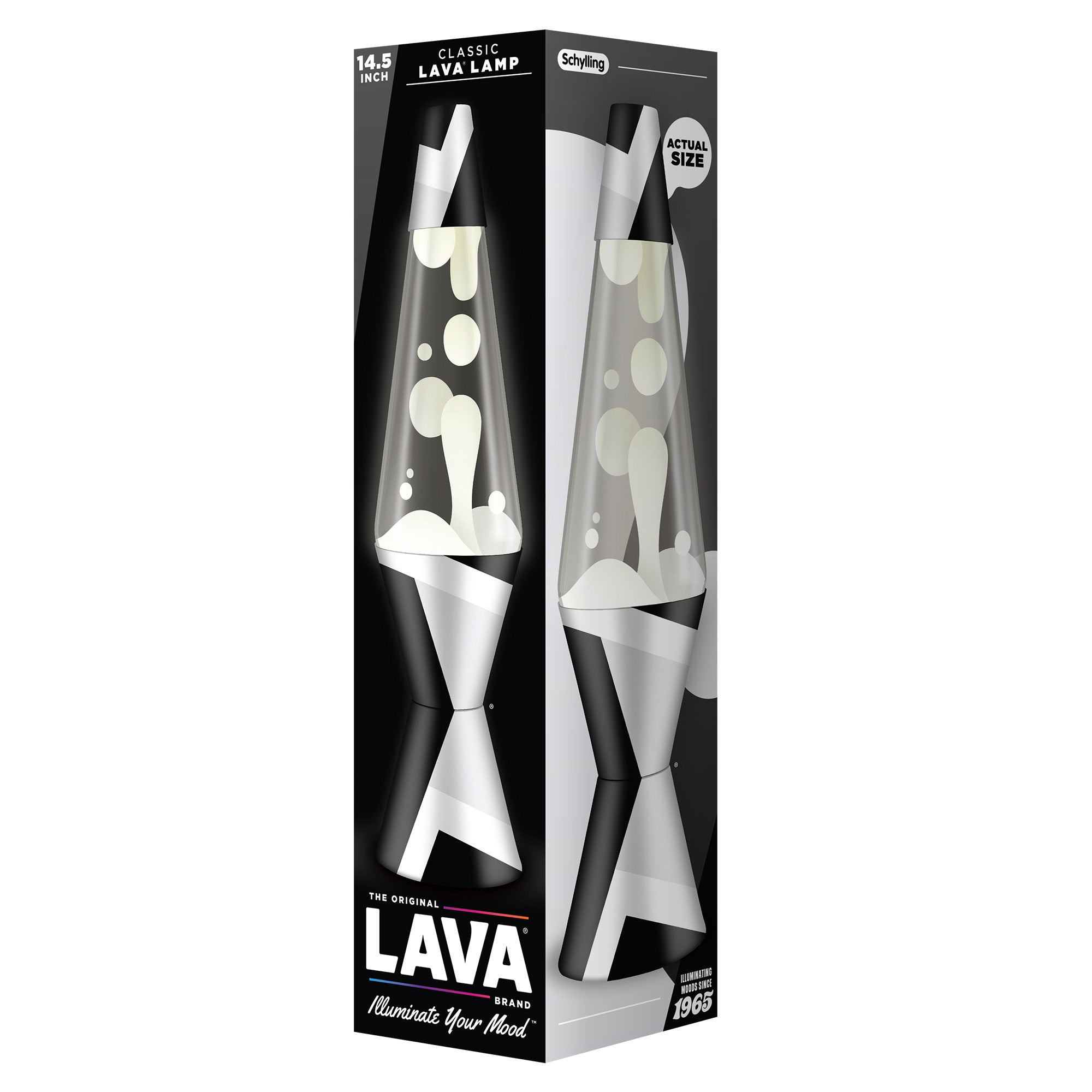 14.5" LAVA LAMP POLYGONAL WHITE TONE - 0E47