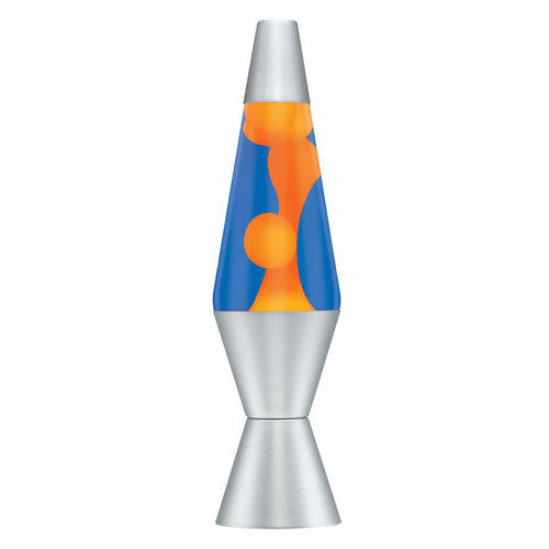 14.5" LAVA LAMP - ORANGE/BLUE/SILVER - SIFT