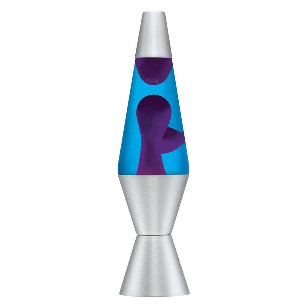 14.5" LAVA LAMP - PURPLE/BLUE/SILVER - T0IP