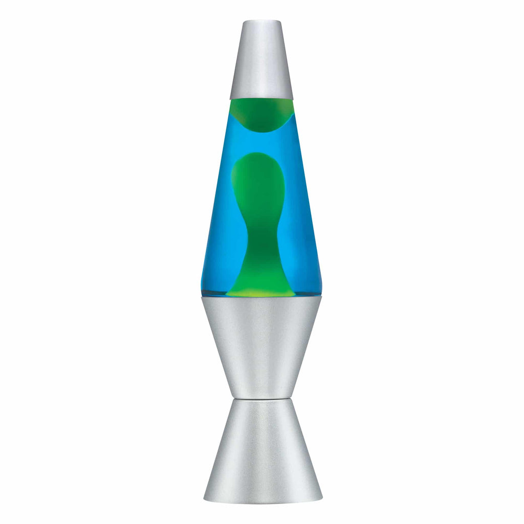 14.5" LAVA LAMP - YELLOW/BLUE/SILVER - HWWU