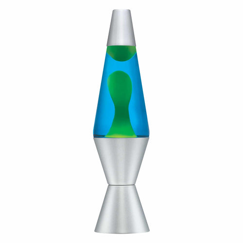14.5" LAVA LAMP - YELLOW/BLUE/SILVER - HWWU