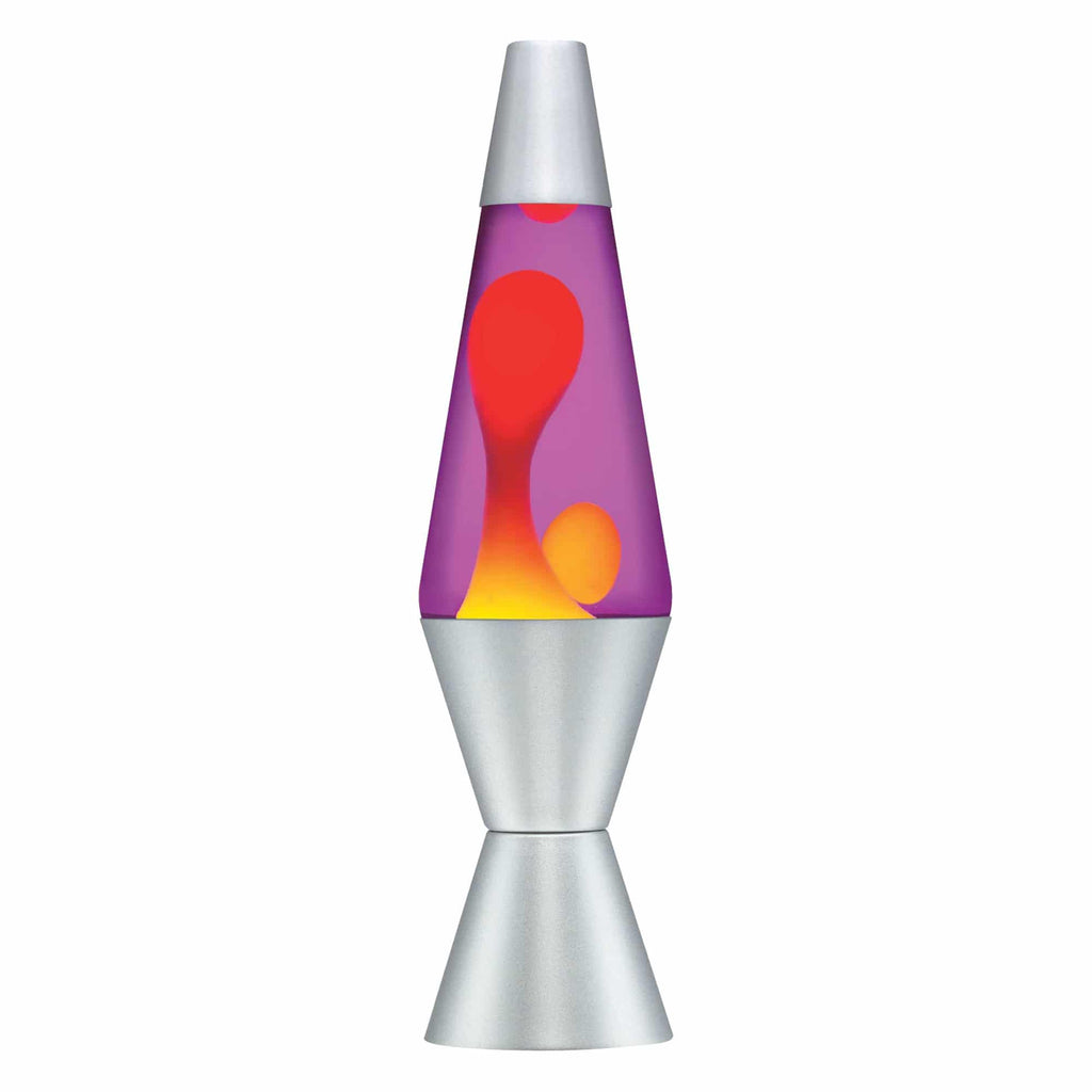 14.5" LAVA LAMP - YELLOW/PURPLE/SILVER - M0ED