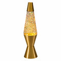 14.5" LAVA LAMP RAINBOW GLITTER - CLEAR/GOLD - MB8D