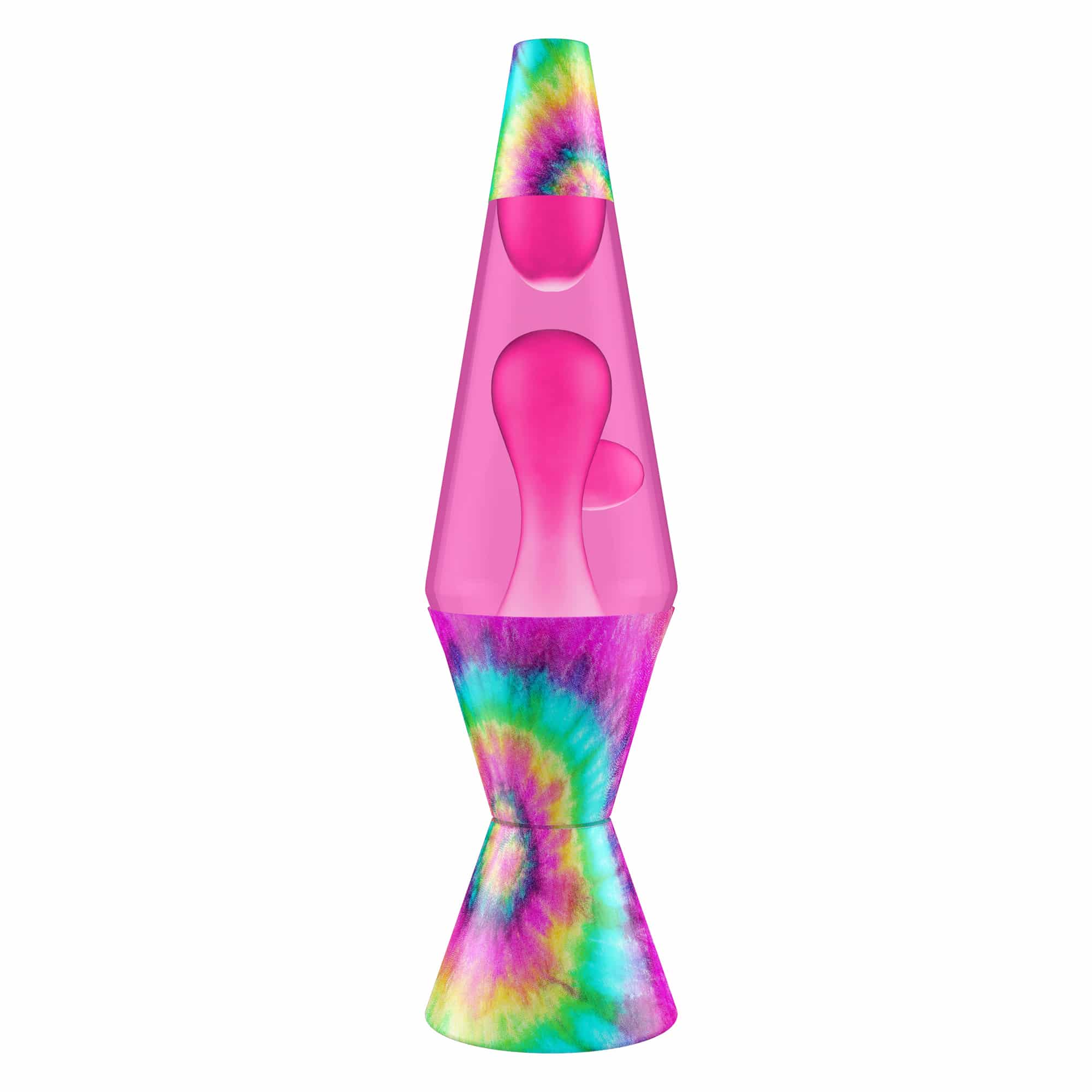 14.5" LAVA LAMP - TIE DYE PINK SPIRAL - Z26R