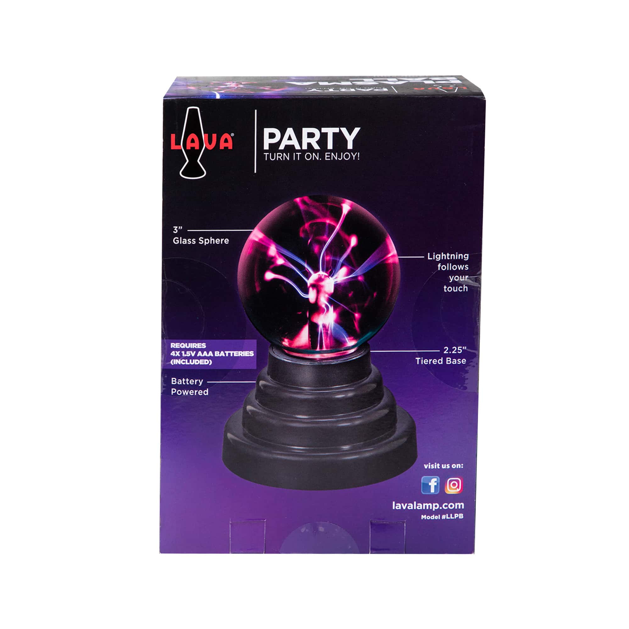 3" LAVA LAMP PLASMA BALL - UX6Y